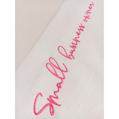 SMALL BUSINESS OWNER EMBROIDERY T.SHIRT